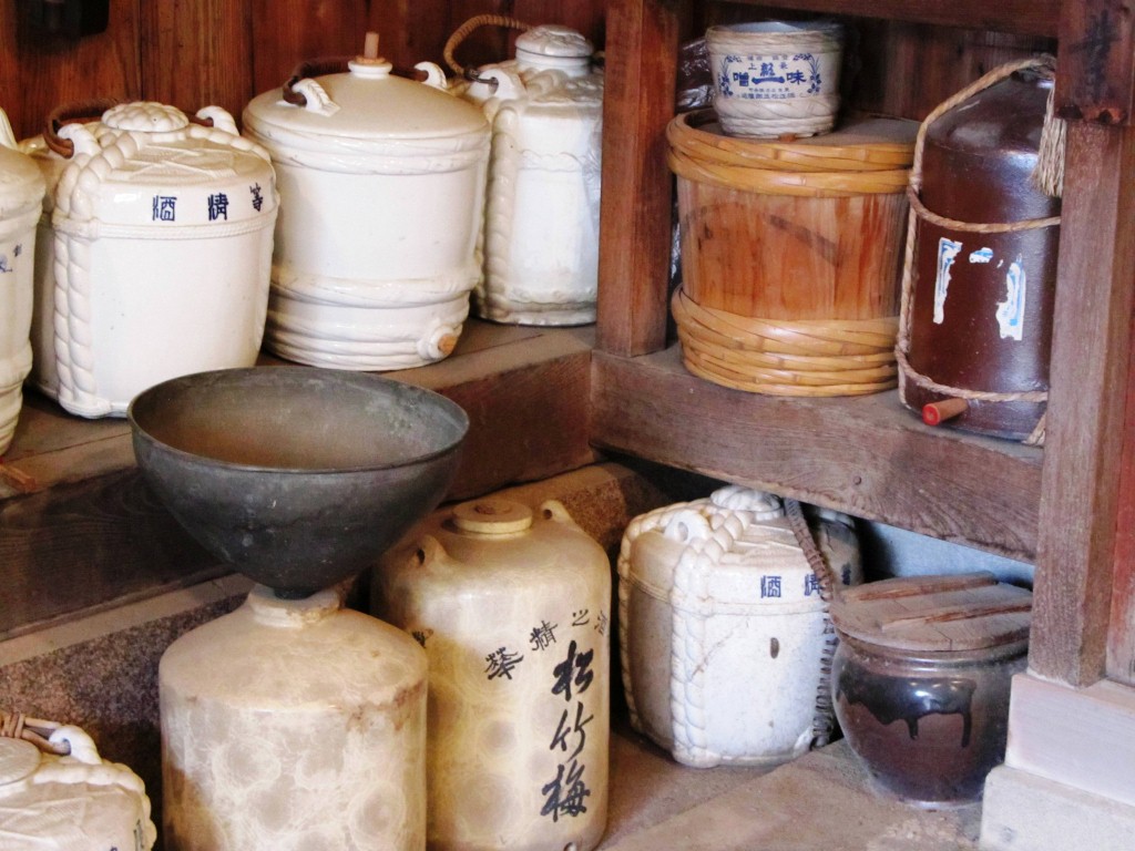 some more barrels and funnels used to make sake