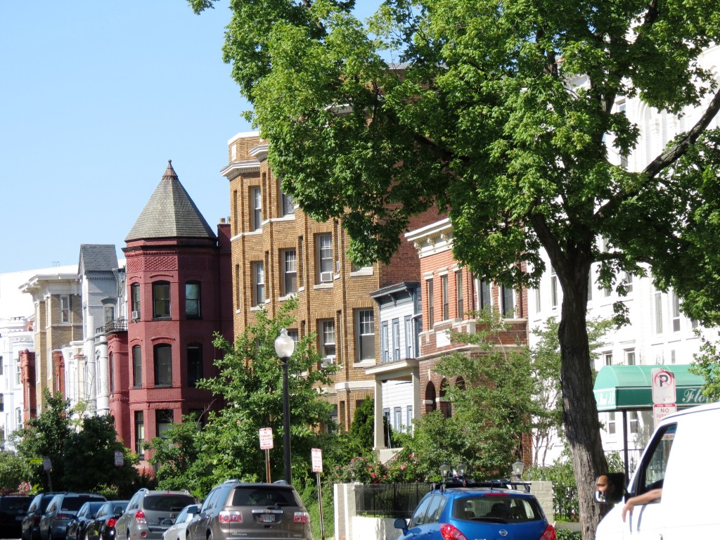 Red brick construction in DC