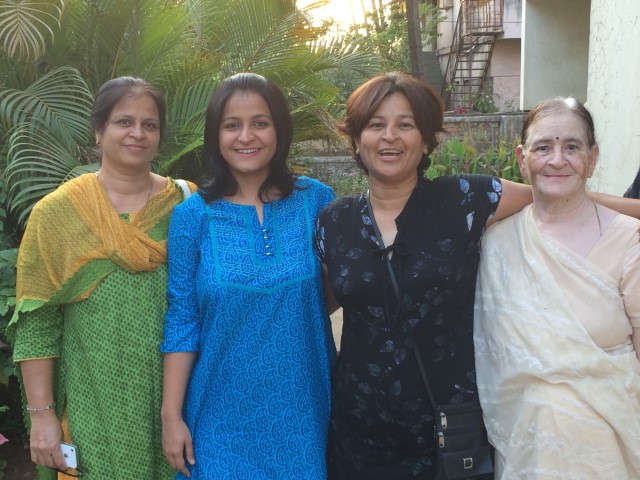 L-R :Mom, Me, Masi, Nani