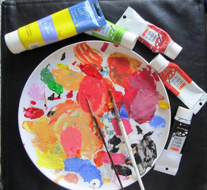 Yes, I am working on a painting.... :)