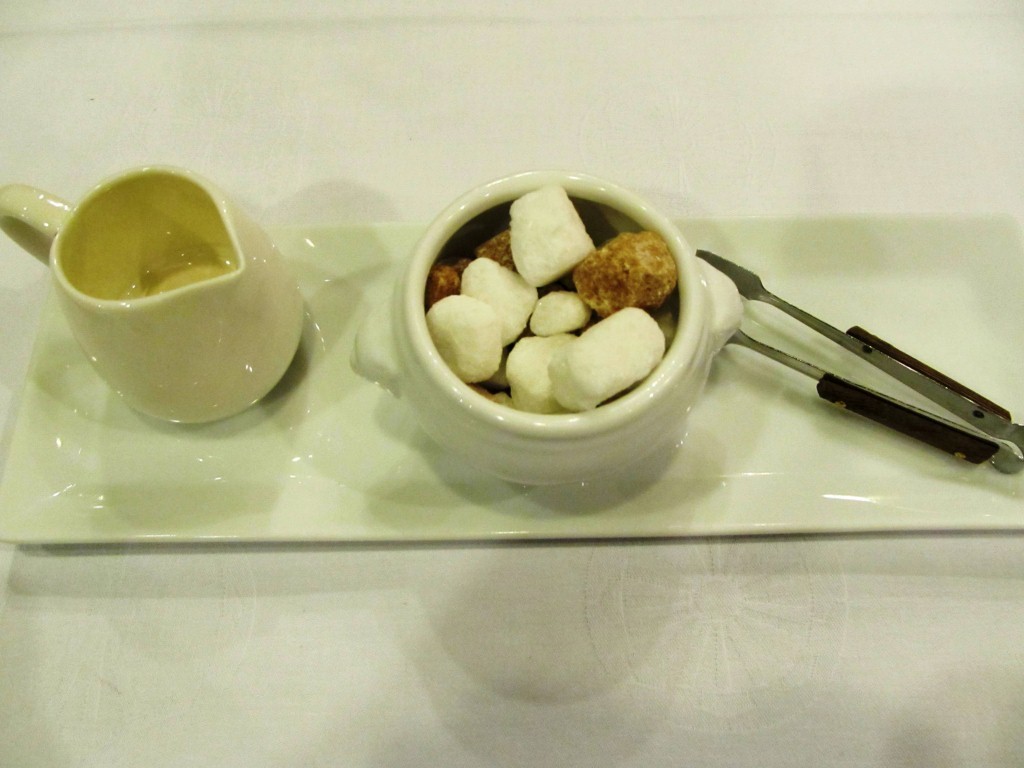 To end this appetizing dinner was tea!