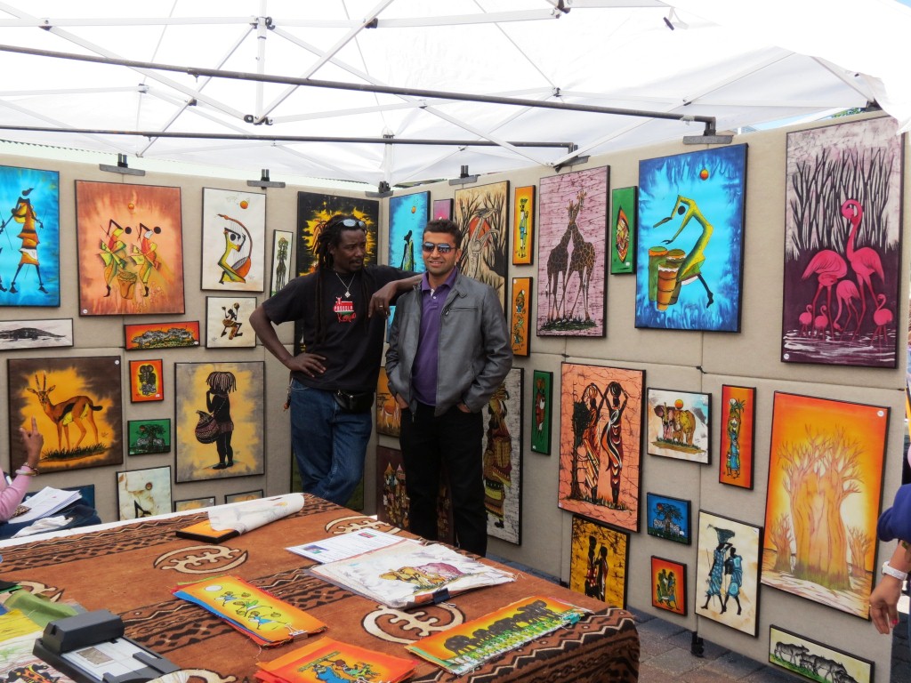 African Art Batic prints being sold. Loved them all...