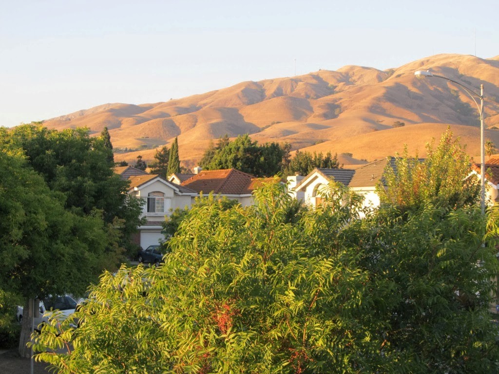 Mountains right in front of our house