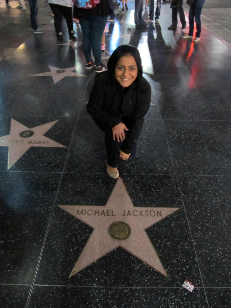 The Hollywood walk of Fame