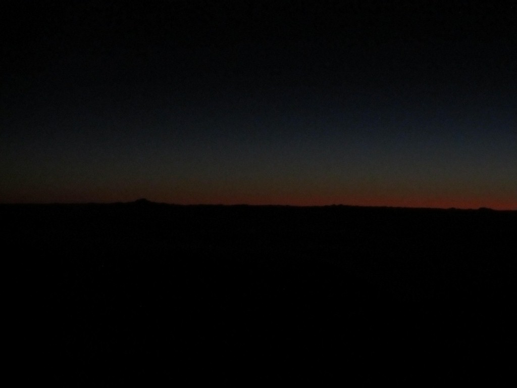 An hour before the sunrise