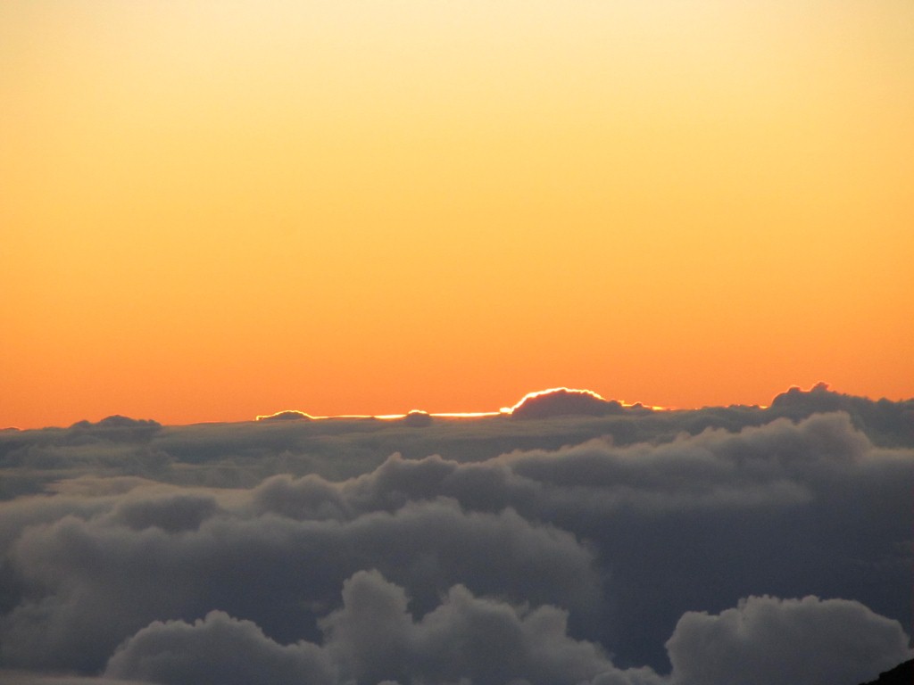 Finally seeing the first sun rays