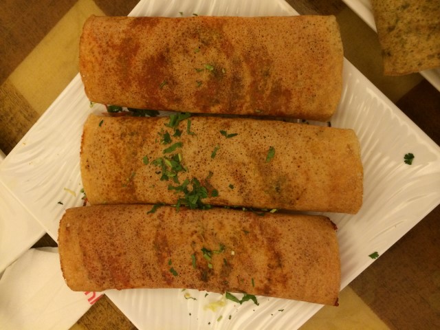 Assorted dosas at Sankalp