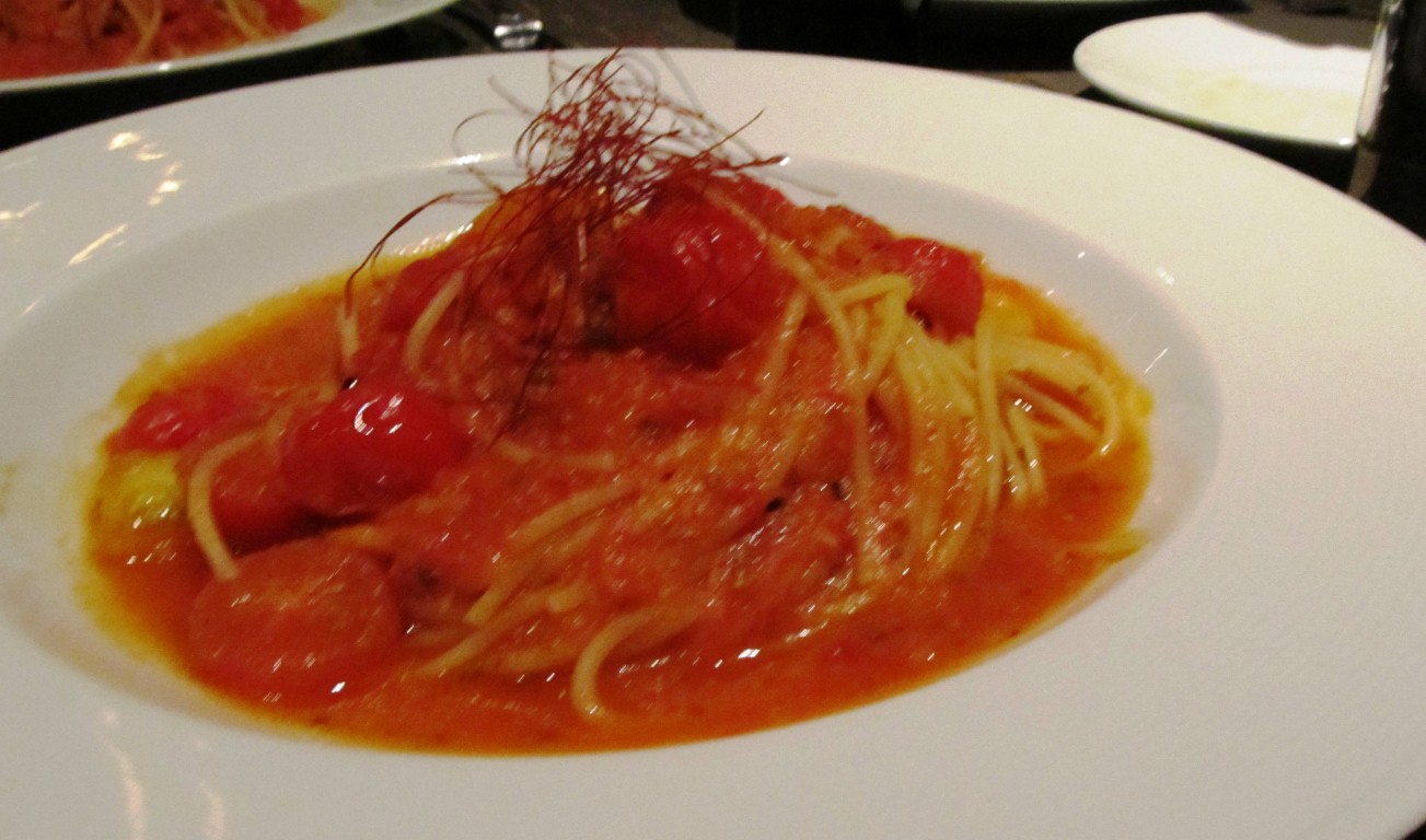 Spaghetti with Freshly made tomato sauce!