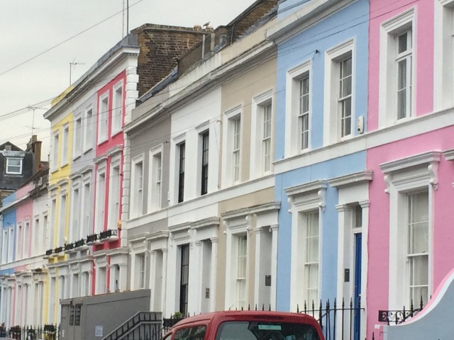 Painted houses notting hill area