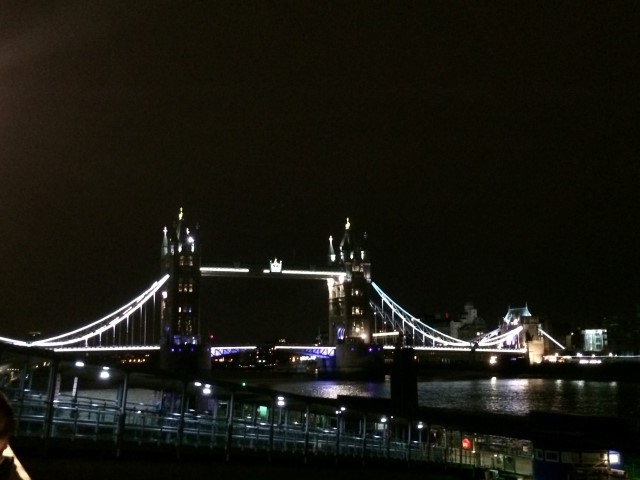 Tower bridge at night
