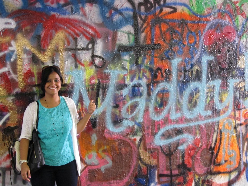 Found my brother's name on this graffiti wall, Maddy is what I call him